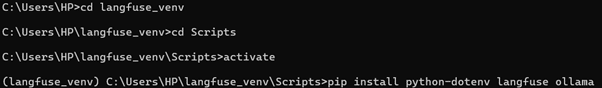 creating a virtual environment