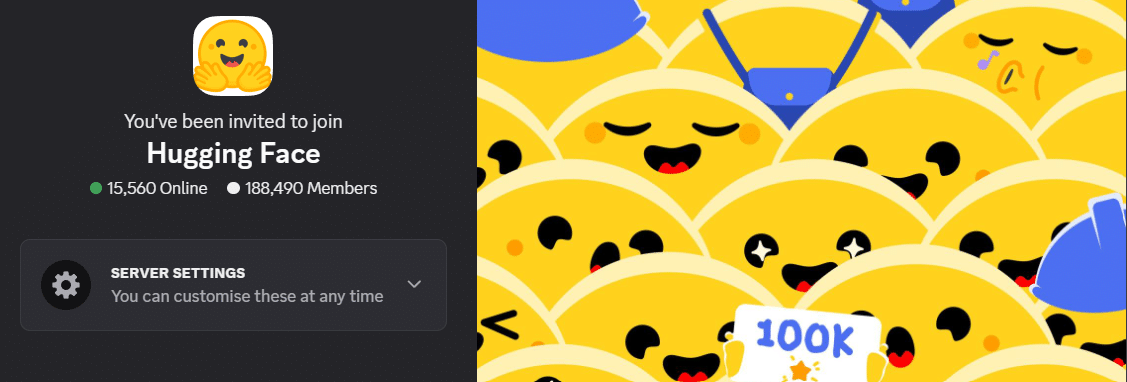 AI Discord Server - Hugging Face